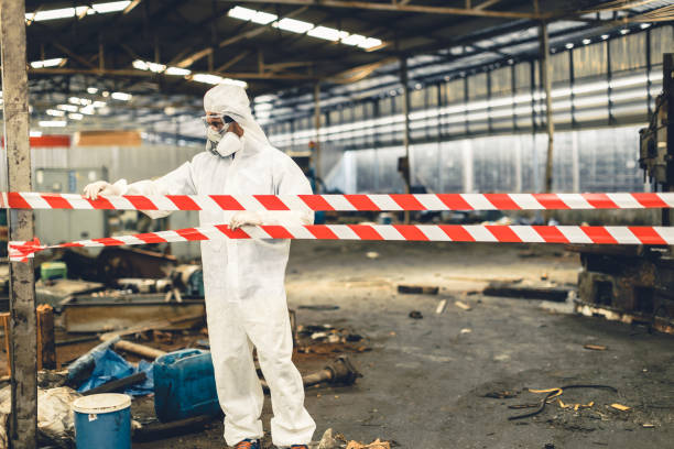 Professional Biohazard technician working in Francitas, TX